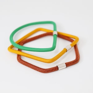 Set of 3 Bangles Bracelets - Avant-garde Contemporary Statement Bangles