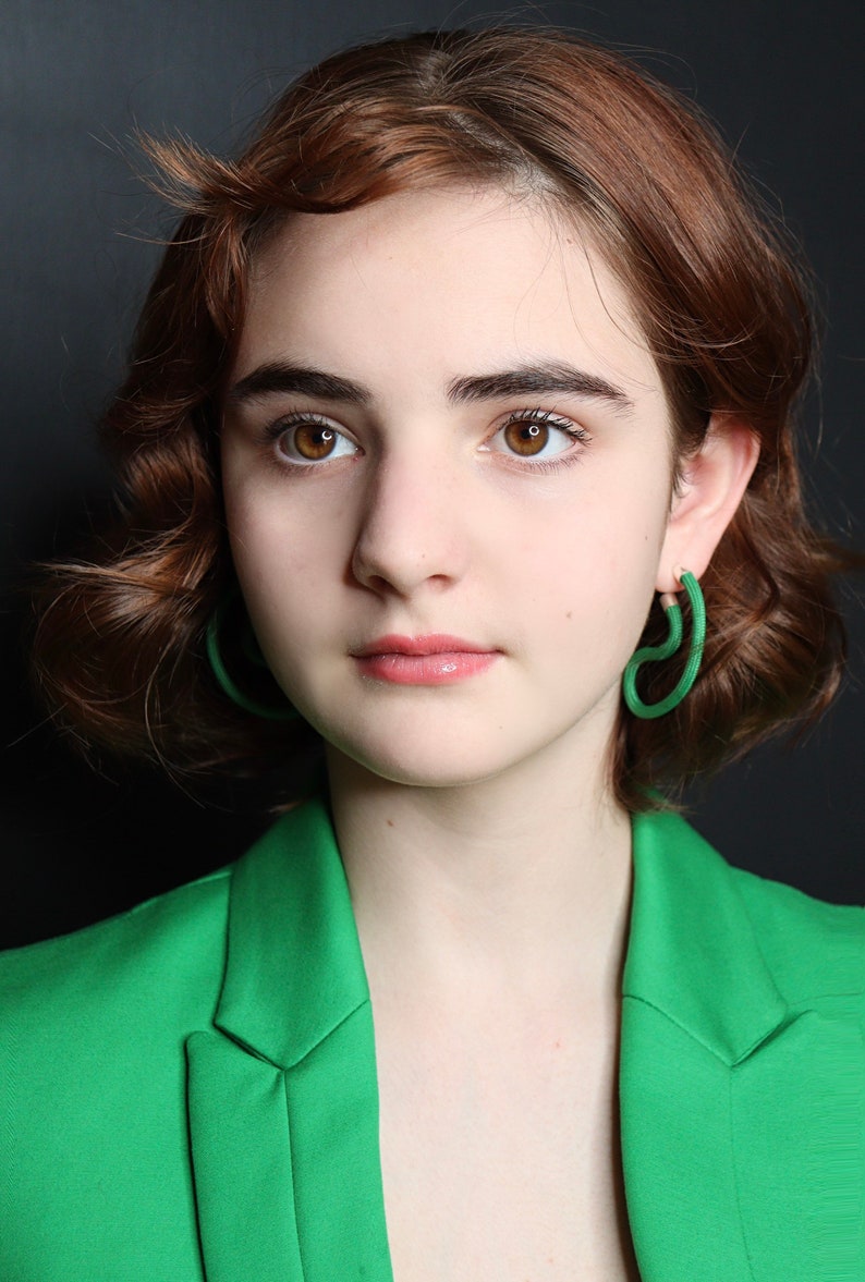 Petal Green Earrings by FuturisNow Geometric Contemporary Modern Minimalist Mid-Century Statement image 6