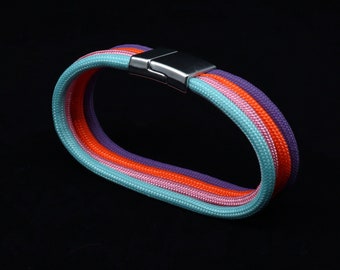 One Magnetic Bracelet - Small, Medium, Large - Pick a color combo or enter 4 colors of choice- Unisex