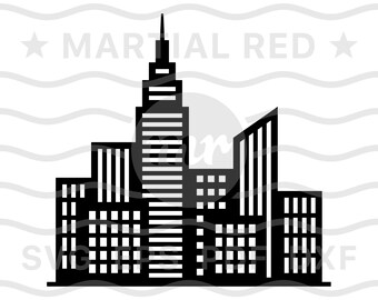 pic Gotham City Skyline Svg metropolis skyline etsy