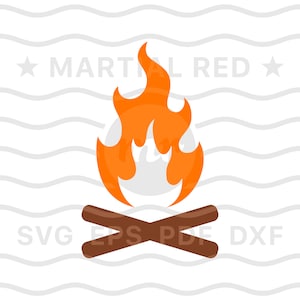 Campfire SVG, Camp Fire SVG, Campeggio SVG, Camp SVG, falò SVG, Bon Fire SVG, file di taglio, design, DXF, ClipArt, vettore, icona, EPS, PDF, png