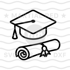 Abschluss svg, Graduierten svg, Abschlusskappe svg, Diplom svg, Abschluss svg, svg, Cut File, Design, dxf, Clipart, Vektor, Symbol, eps, pdf, png