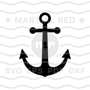 Ancora svg, nautica svg, ancora nave svg, ancora barca svg, ancora navale, svg, file di taglio, design, dxf, clipart, vettore, icona, eps, pdf, png