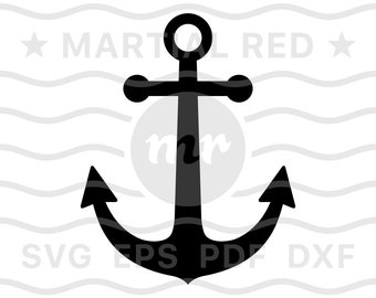 Anchor svg, nautical svg, ship anchor svg, boat anchor svg, naval anchor, svg, cut file, design, dxf, clipart, vector, icon, eps, pdf, png