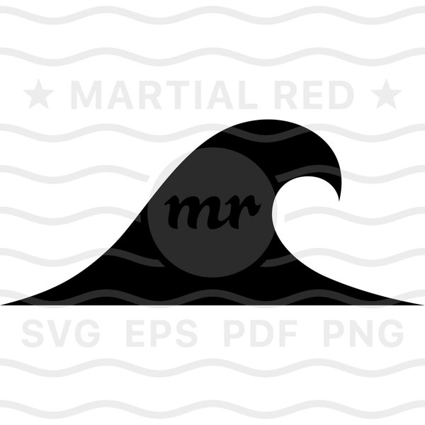 Wave svg, tsunami svg, surf svg, surfing, big wave, water, simple, ocean, svg, cut file, design, dxf, clipart, vector, icon, eps, pdf, png