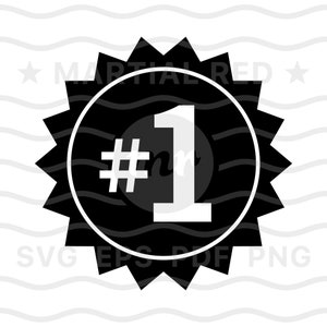 Número um burst svg, número 1, campeão svg, distintivo svg, vencedor svg, rótulo, svg, arquivo cortado, design, dxf, clipart, vetor, ícone, eps, pdf, png
