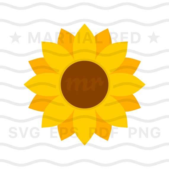 Girasol svg flor de girasol svg flor amarilla svg - Etsy México