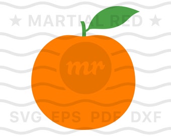 Orange svg, orange fruit svg, mandarin orange svg, kinnow svg, leaf, fruit, svg, cut file, design, dxf, clipart, vector, icon, eps, pdf, png