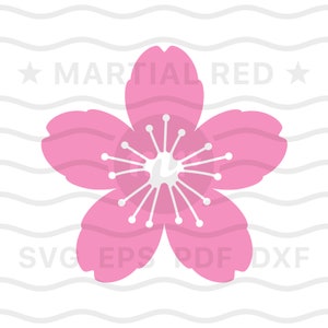 Cherry Blossom SVG, Sakura SVG, Cherry Blossom Flower Festival SVG, SVG, file di taglio, design, clip art, DXF, vettore, icona, EPS, PDF, png
