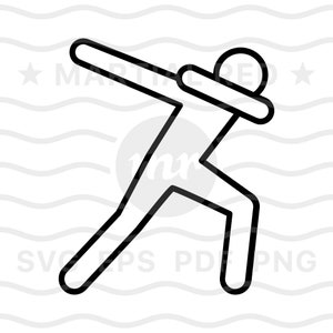 Dabbing dance svg, dab svg, dabbin svg, dancing svg, sentai move, gesture, svg, cut file, design, dxf, clipart, vector, icon, eps, pdf, png