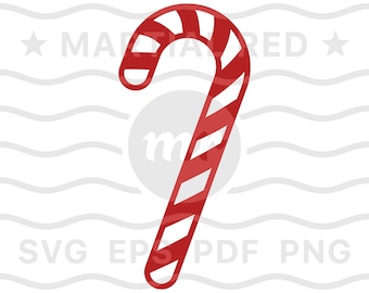 Candy cane svg, candy cane, christmas candy svg, peppermint candy, christmas cut file, design, dxf, clipart, vector, icon, eps, pdf, png