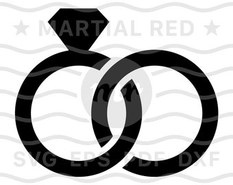 Wedding rings svg, rings svg, wedding bands svg, wedding ring svg, band, svg, cut file, design, dxf, clipart, vector, icon, eps, pdf, png