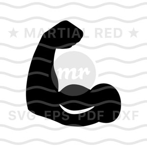 Muscle svg, bicep svg, muscles svg, biceps svg, strength svg, workout, arm, svg, cut file, design, dxf, clipart, vector, icon, eps, pdf, png
