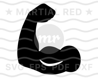 Muscle svg, bicep svg, muscles svg, biceps svg, strength svg, workout, arm, svg, cut file, design, dxf, clipart, vector, icon, eps, pdf, png