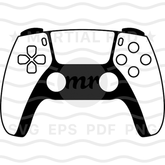 Playstation 5 game controller svg, dualsense svg, ps5, controller di  videogiochi, file di taglio, design, dxf, clipart, vettore, icona, eps,  pdf, png -  Italia