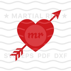 Pijl door hart svg, verlangen svg, liefde svg, cupido svg, lovestruck svg, rood hart, bestand, ontwerp, dxf, clipart, vector, icoon, eps, pdf, png