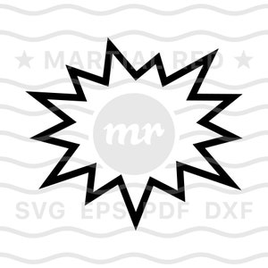 Scream Bubble SVG, schreeuw Bubble, cartoon Bubble, shout Bubble SVG, leeg, SVG, cut-bestand, ontwerp, DXF, clipart, Vector, icon, EPS, PDF, PNG