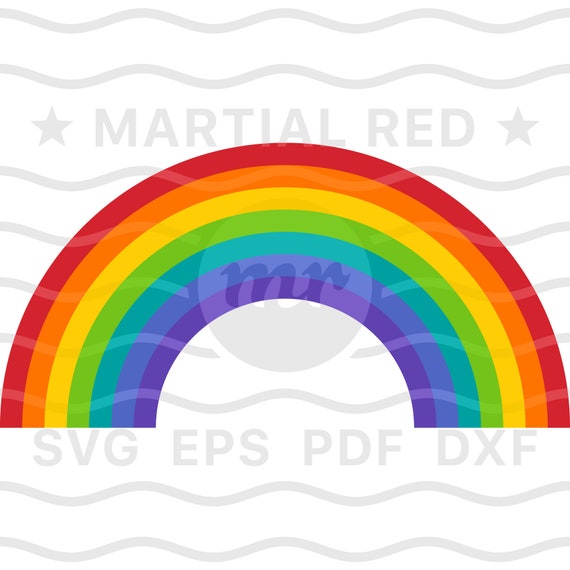 Download Rainbow Svg Colorful Rainbow Svg Color Spectrum Lgbtq Svg Etsy