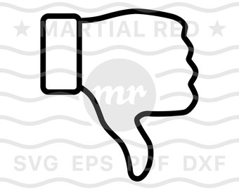 Daumen runter, Daumen runter, Abneigung gegen Svg, Missbilligung Svg, Missbilligung Svg, Svg, geschnittene Datei, Design, Dxf, Clipart, Vektor, Symbol, Eps, pdf, Png