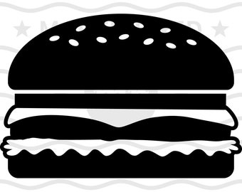 Cheeseburger svg, hamburger svg, burger svg, fast food svg, fastfood svg, svg, cut file, design, dxf, clipart, vector, icon, eps, pdf, png