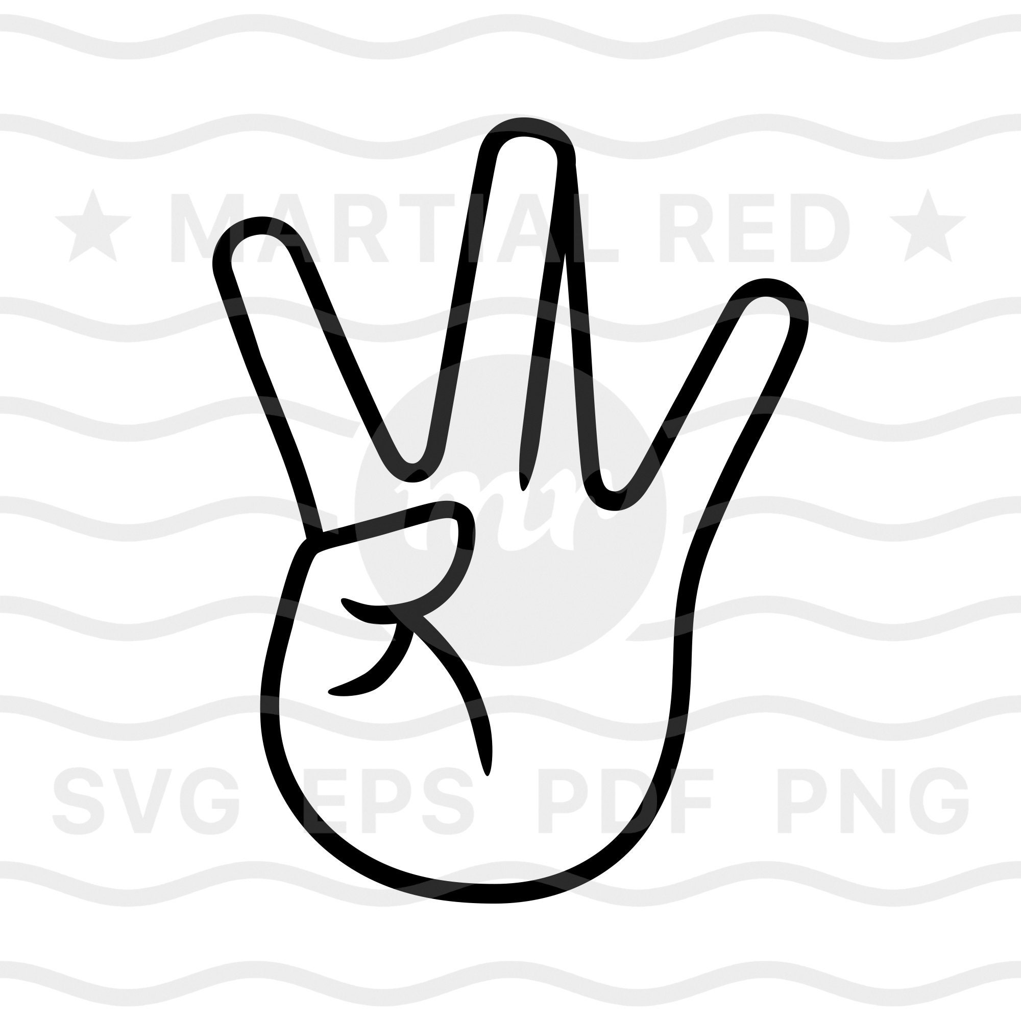 Retro Tattoo Style hand raising two fingers gesture 12309186 Vector Art at  Vecteezy