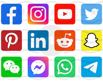 Social media svg, social media icons, social network svg, social networks svg, svgs, logos, file, dxf, clipart, vector, icons, eps, pdf, png