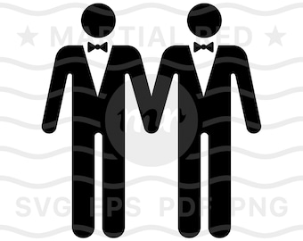Homosexuell Ehe Svg, Homosexuell Hochzeit Svg, Bräutigam Svg, verheiratet Svg, Stolz Empfang, Männer, Datei, Design, Dxf, Clipart, Vektor, Symbol, Eps, pdf, Png