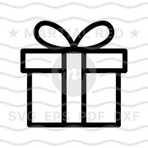 Gift svg, gift box svg, present svg, giftbox svg, birthday gift svg, svg, cut file, design, dxf, clipart, vector, icon, eps, pdf, png
