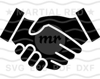 Handshake SVG, shaking hands svg, business deal svg, contract svg, svg, cut file, design, download, clipart, vector, icon, eps, pdf, dxf