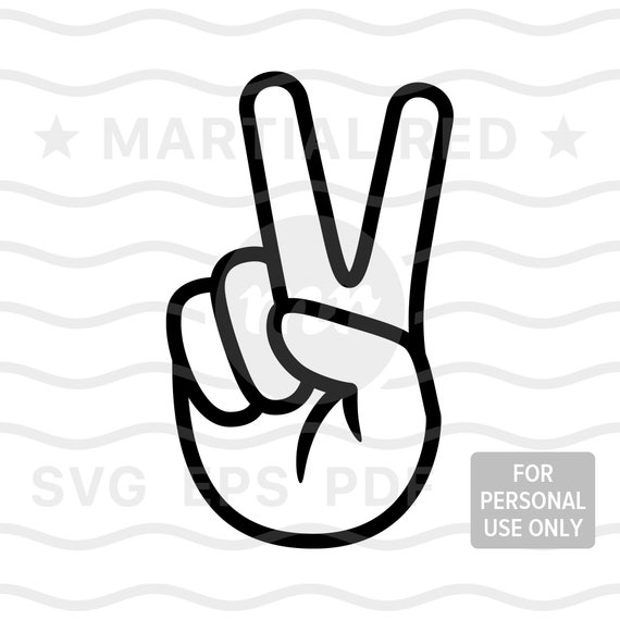 Download Hand Peace Sign Svg Peace Sign Svg Peace V Sign Peace Hand Etsy