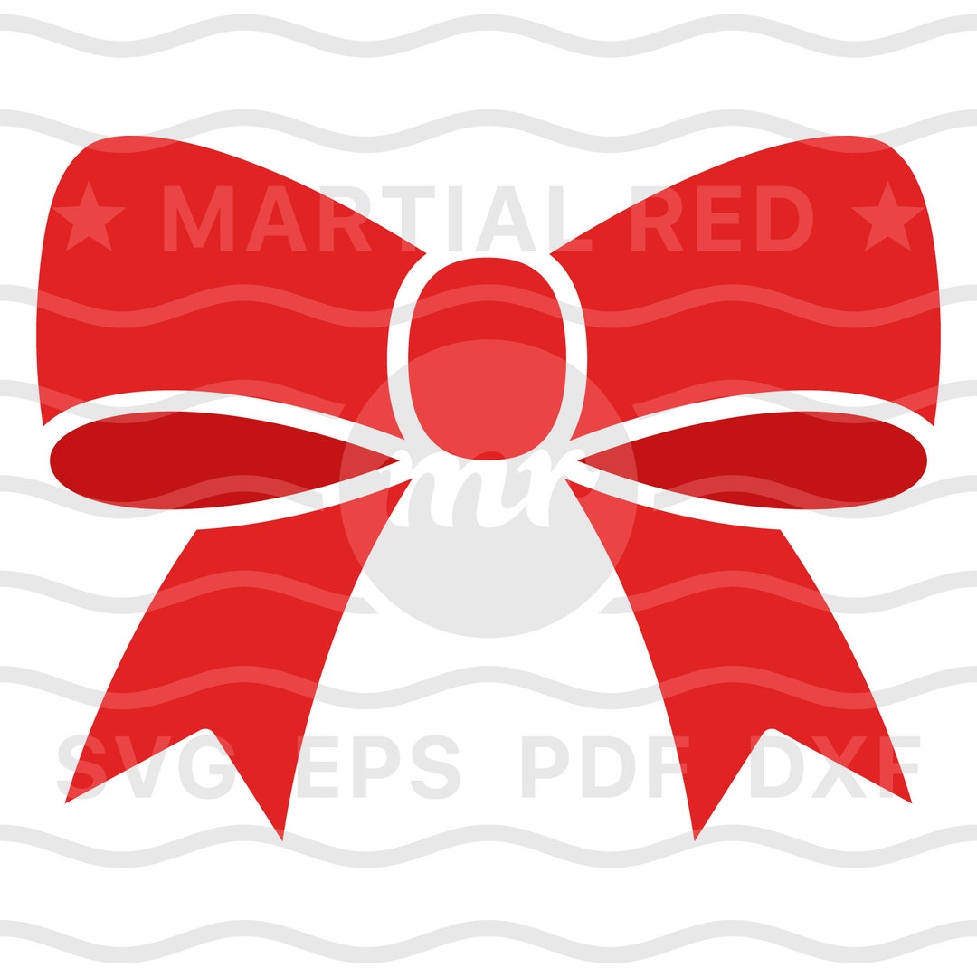 Bow Ribbon Svg, Gift Ribbon Svg, Red Bow Ribbon Svg, Gift Decoration