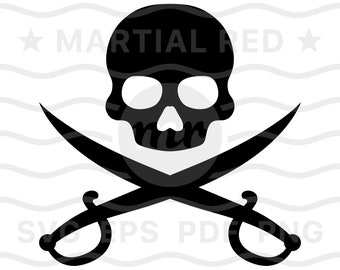 Pirate crossbones svg, pirate svg, skull svg, crossed swords svg, flag, svg, cut file, design, dxf, clipart, vector, icon, eps, pdf, png
