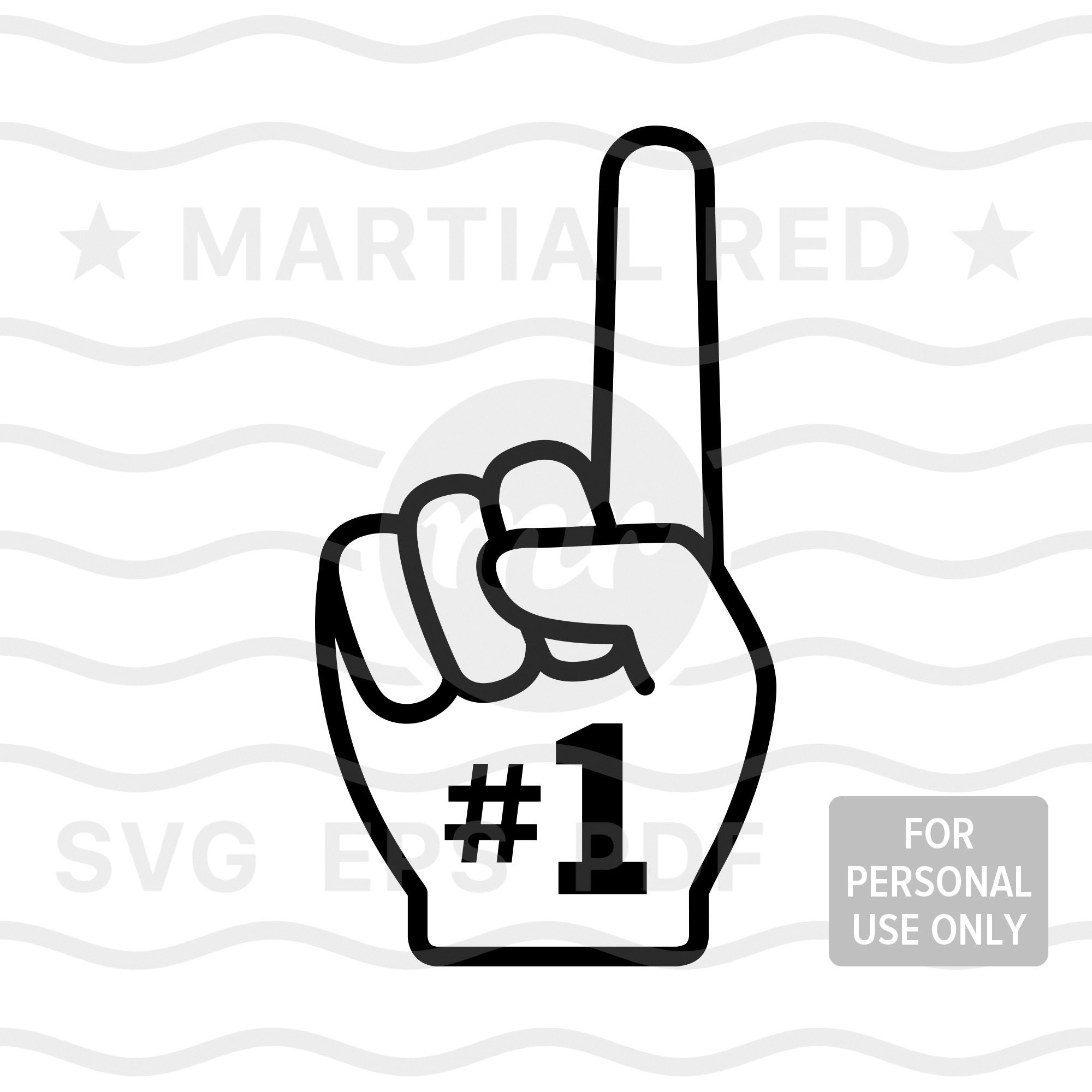 Number 1 Fan Svg Hand No 1 Sign Svg Finger Best Svg First - Etsy