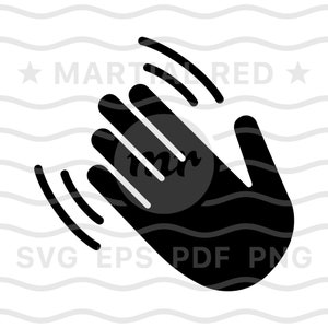 HandWelle Svg, Hand winken Svg, hallo Svg, Hallo Svg, Hallo Svg, HandGruß, Geste, Svg, geschnittene Datei, Design, Dxf, Clipart, Vektor, Symbol, Eps, pdf, Png