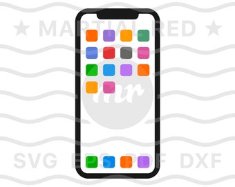 iPhone apps svg, mobile phone svg, smartphone apps svg, cell phone, smart phone, apps, svg, design, clipart, vector, icon, eps, pdf, png