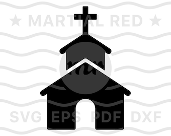 Church svg, Christian svg, church service svg, chapel svg, Catholic, svg, cut file, design, dxf, clipart, vector, icon, eps, pdf, png