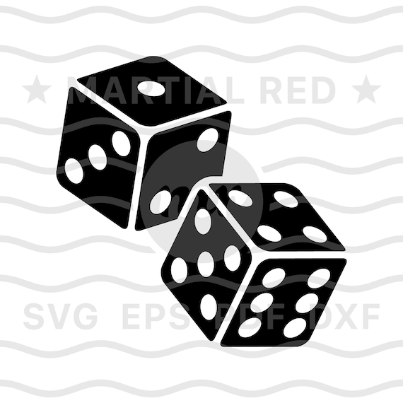 Dice Cut File Dice Silhouette Dice Template Board Game SVG Dice Clipart