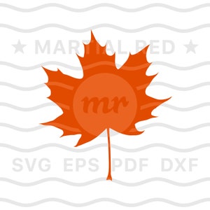 Leaf svg, maple leaf svg, red maple leaf svg, orange, autumn svg, orange, svg, cut file, design, dxf, clipart, vector, icon, eps, pdf, png