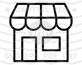 Store svg, shop svg, business svg, storefront svg, merchant svg, retail svg, cut file, design, dxf, clipart, vector, icon, eps, pdf, png