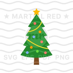 Christmas tree svg, christmas svg, green christmas tree, ornaments svg, svg, cut file, design, dxf, clipart, vector, icon, eps, pdf, png
