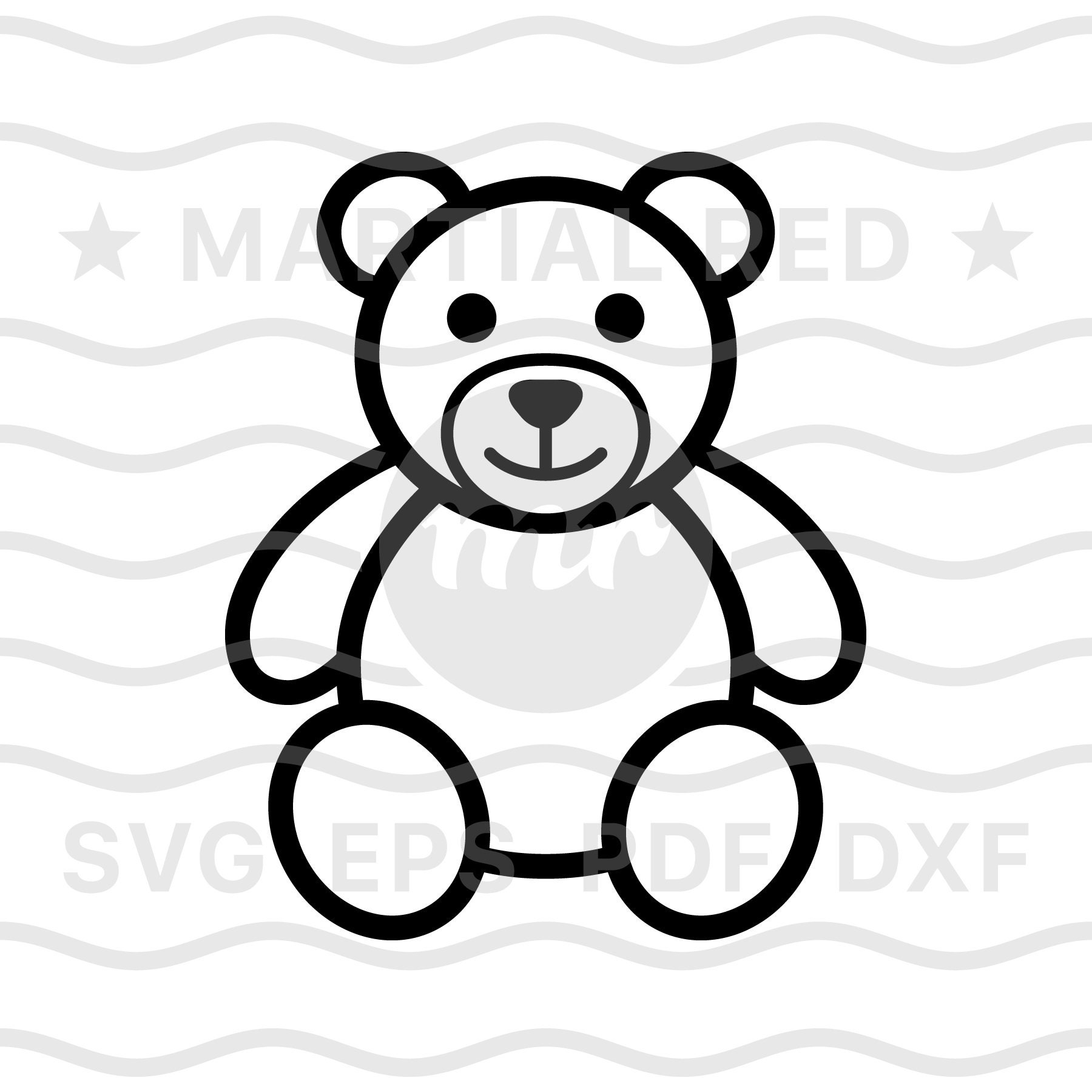 TEDDY BEAR - SVG / PDF – DuperCut