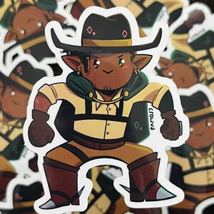 Sticker Mathias le cow-boy
