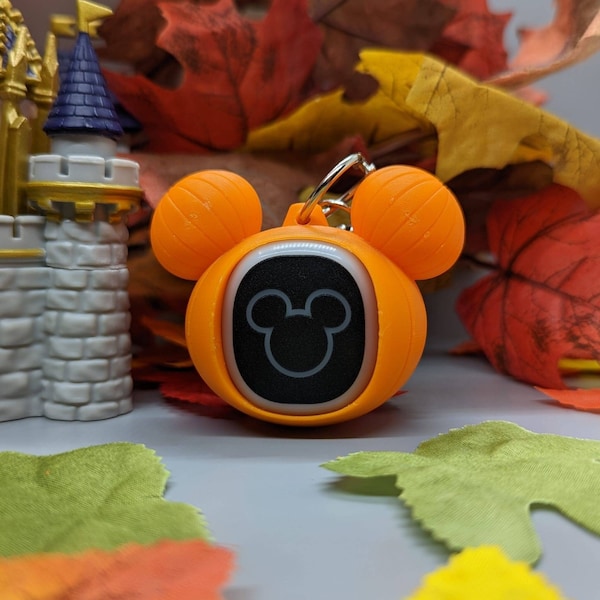 Mouse Pumpkin inspired Magic Band Puck Holder - Choose MB2 or MB+