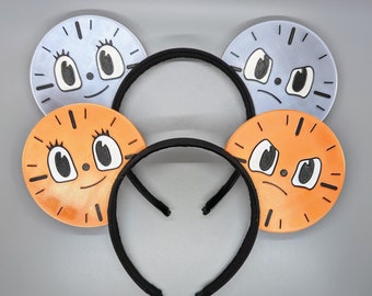 3D AI Ghost Clock Headband - Orange or Gray