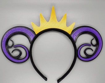 Serre-tête inspiré de la reine des pieuvres imprimé en 3D - Changement de couleur