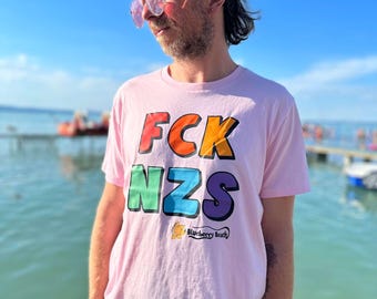 FCK NZS - organic unisex fair trade statement t-Shirt, sustainable clothing