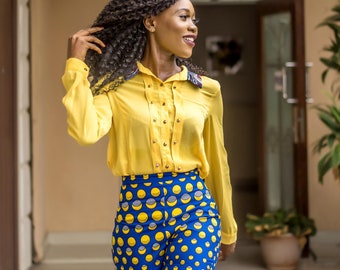 ankara short trouser for ladies