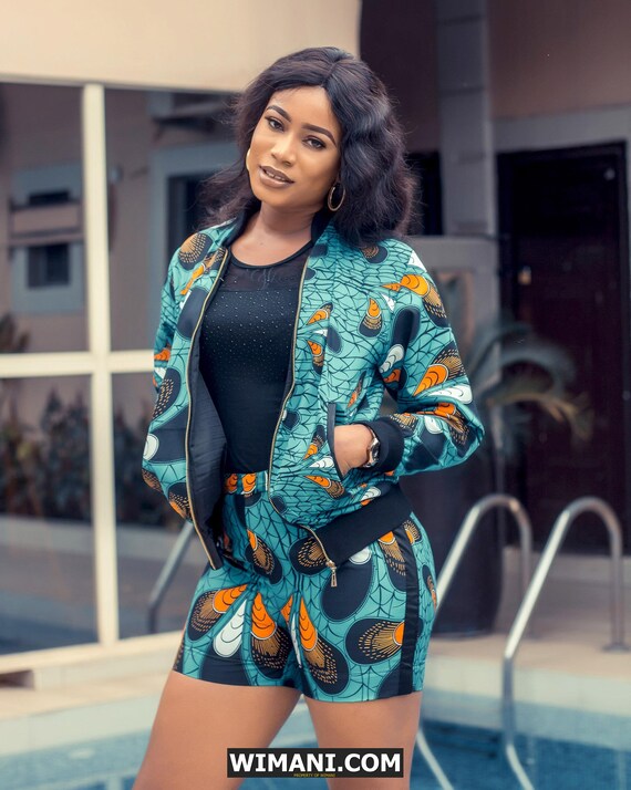 ankara shorts and jackets