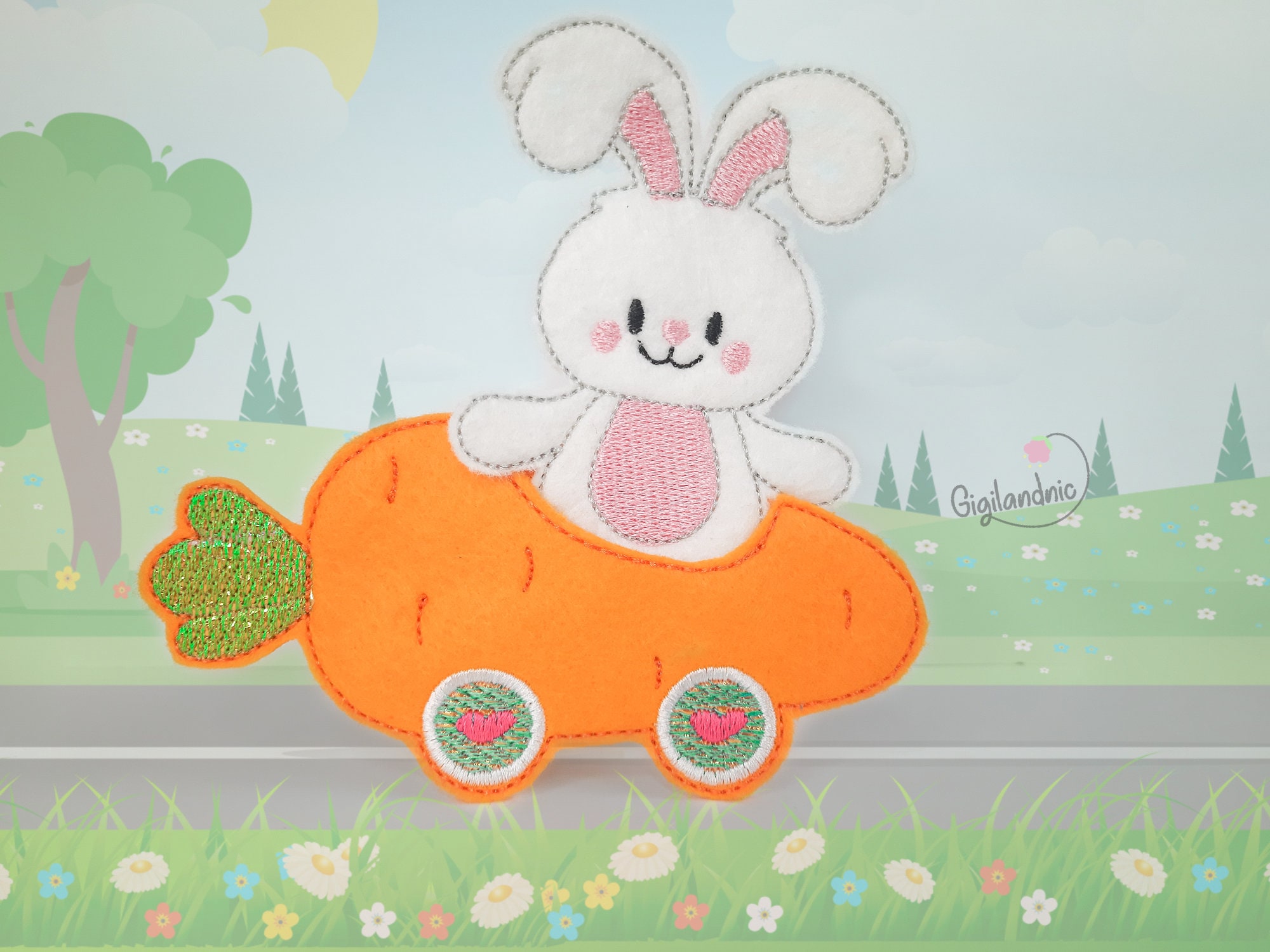 Easter Bunny Set ITH Embroidery Design Digital File Etsy