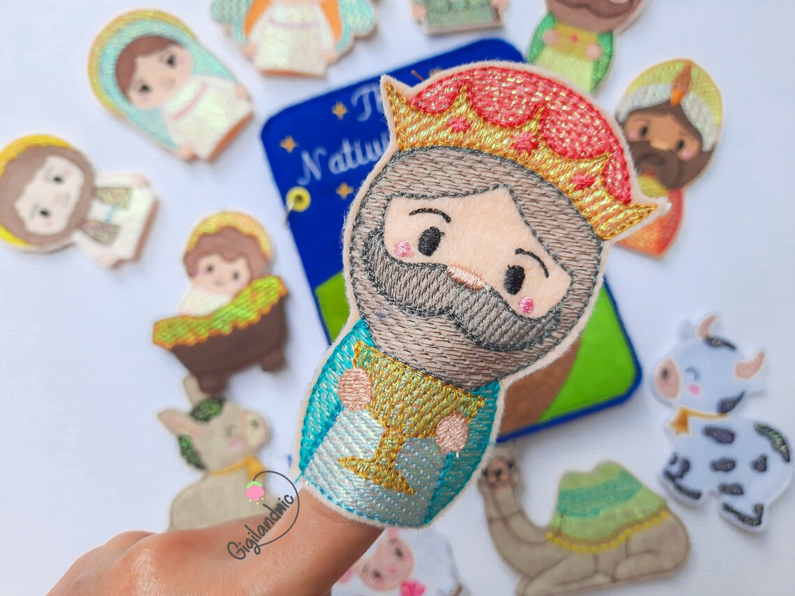 ITH Mylar Nativity Story Finger Puppets and Quiet Book- in the Hoop ...